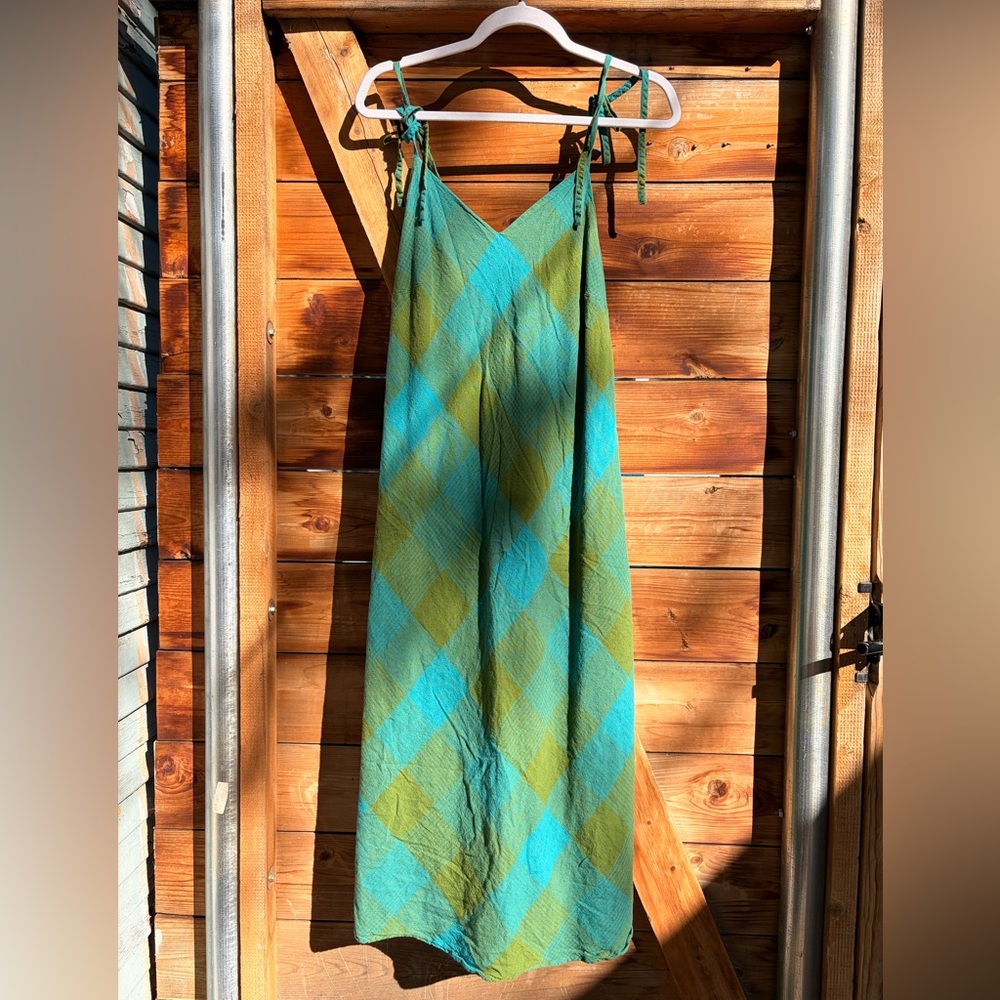 Pendleton Plaid Linen Dress